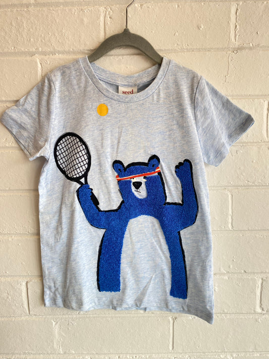 Seed Tennis Bear Tee - Size 6