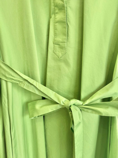 COS A-Line Poplin Mini Shirt Dress - Green - Size 34 (6)