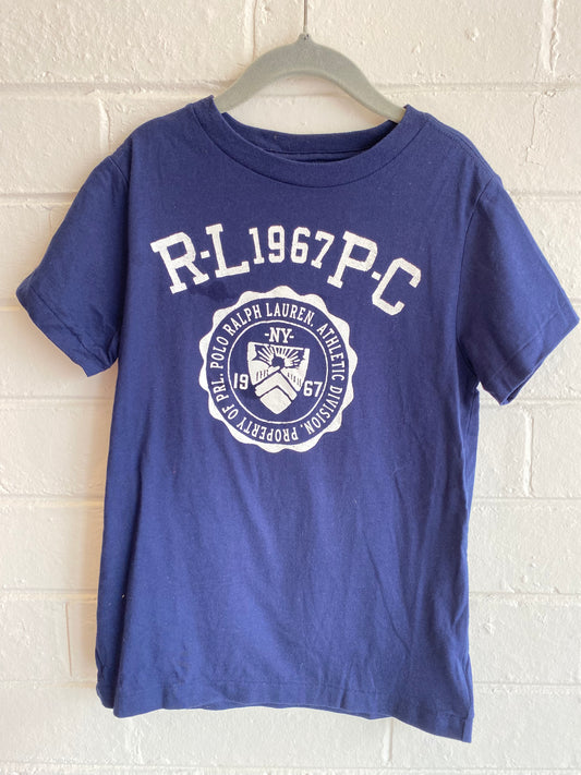 Polo Ralph Lauren Navy Athletic Tee - Size 6