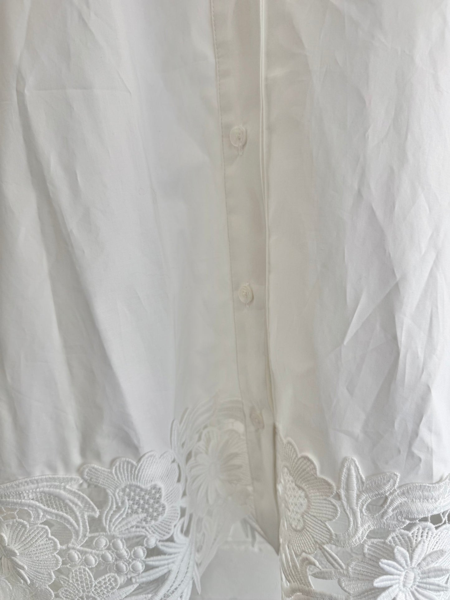 BNWT Sportscraft Gracie Lace Shirt – White - Size 10