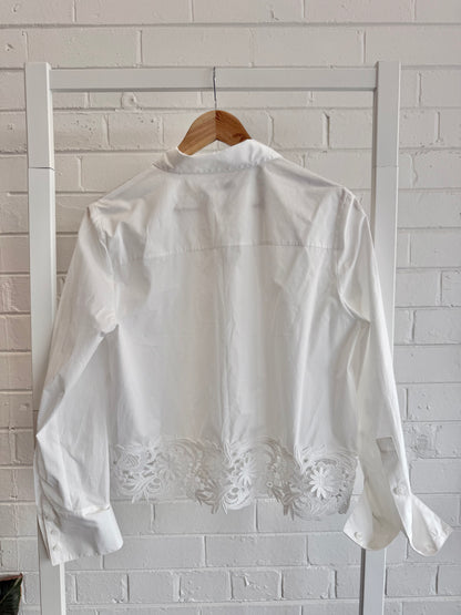 BNWT Sportscraft Gracie Lace Shirt – White - Size 10
