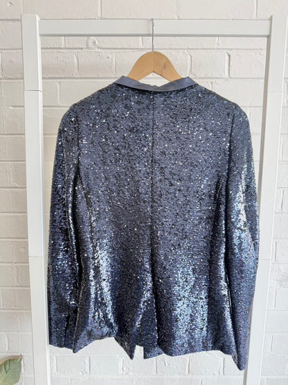 BNWT Joey The Label Sequin Jacket – Navy - Size 12