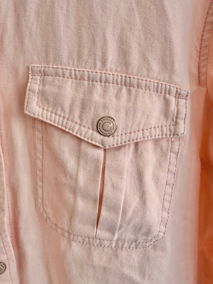 BNWT Zimmermann Maxine Denim Body Shirt – Blush - Size 3 (14)