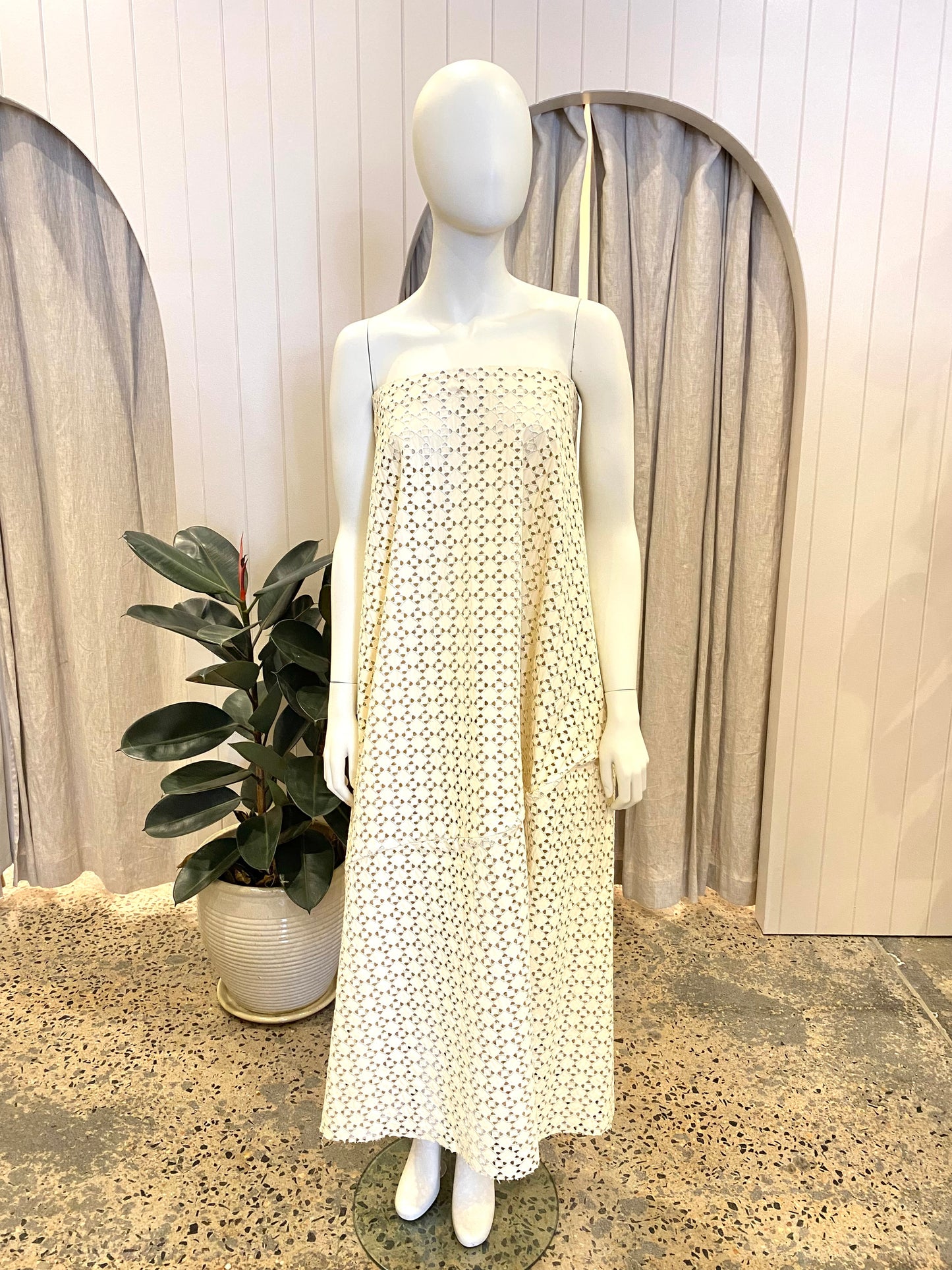 Bianca Spender Leatherette Galatea Dress - Size 5 (14)