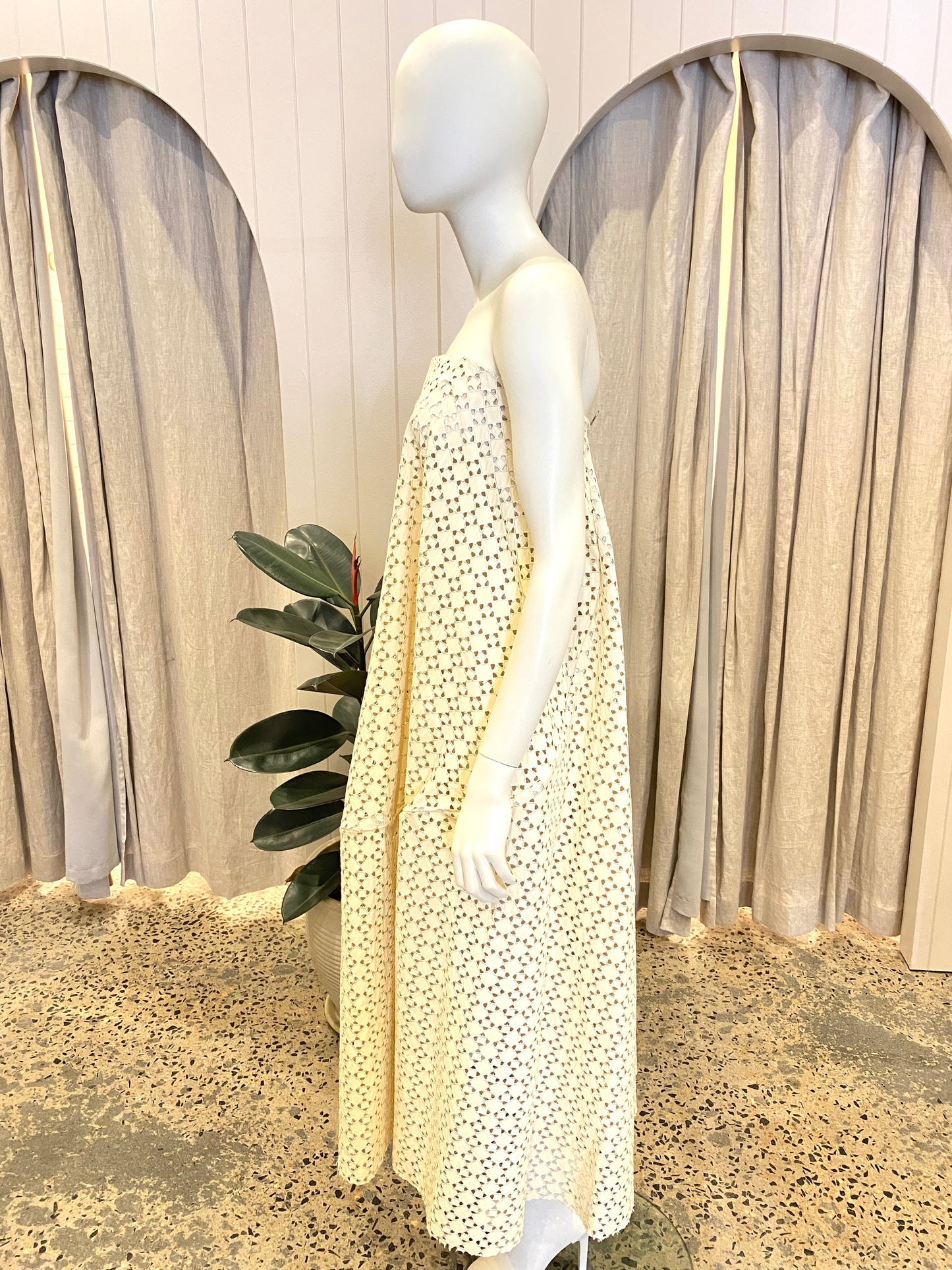 Bianca Spender Leatherette Galatea Dress - Size 5 (14)