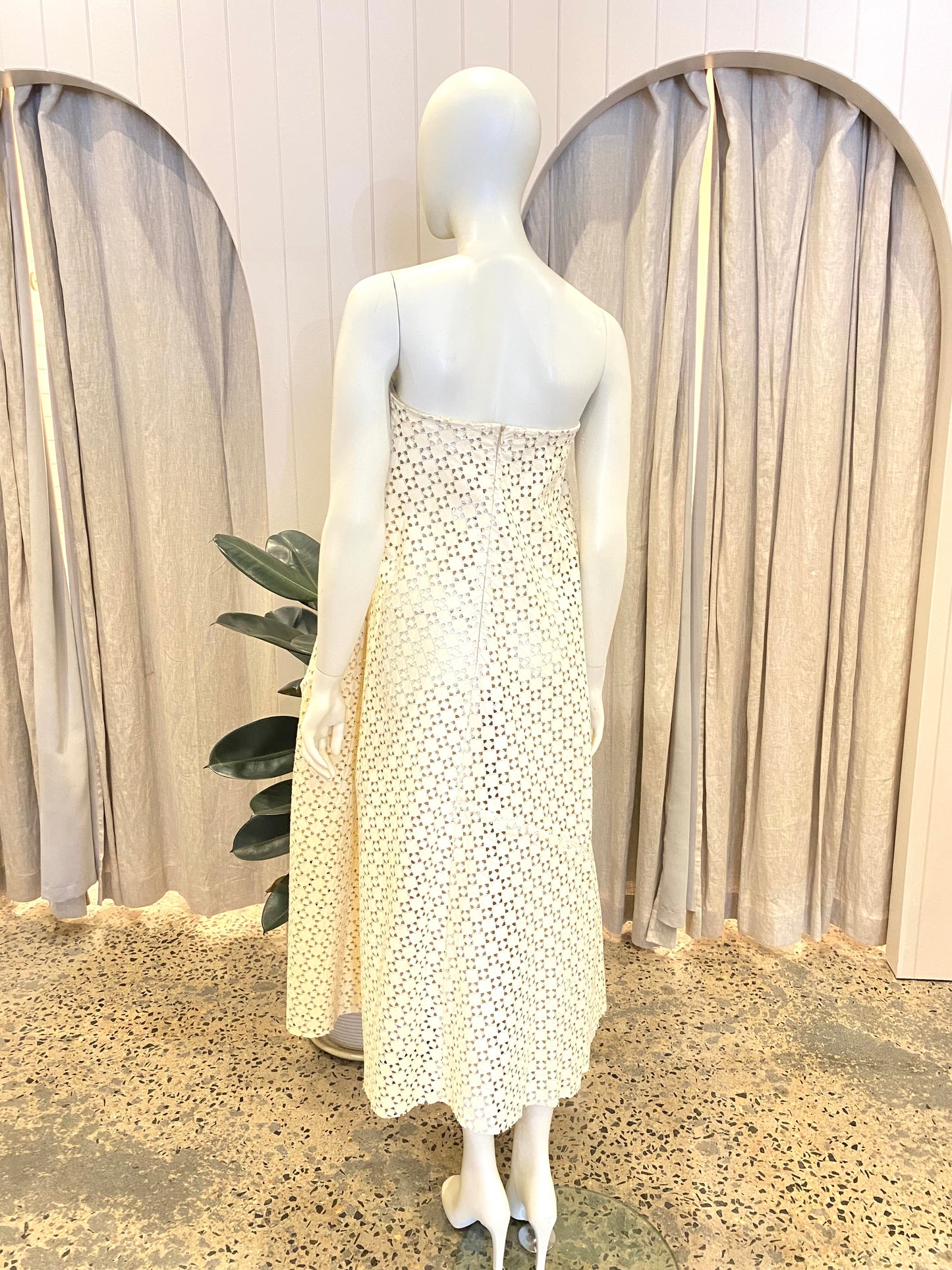 Bianca Spender Leatherette Galatea Dress - Size 5 (14)