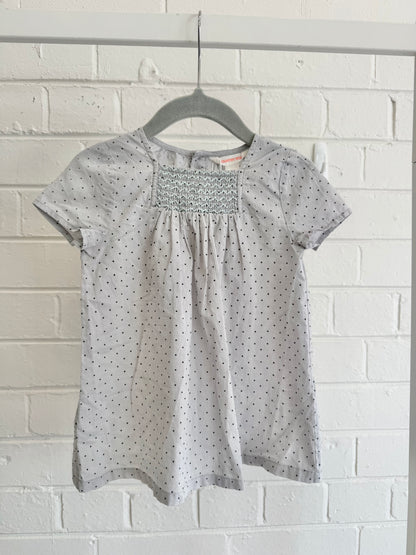 Country Road Blue/Black Polk Dot Dress - Size 0
