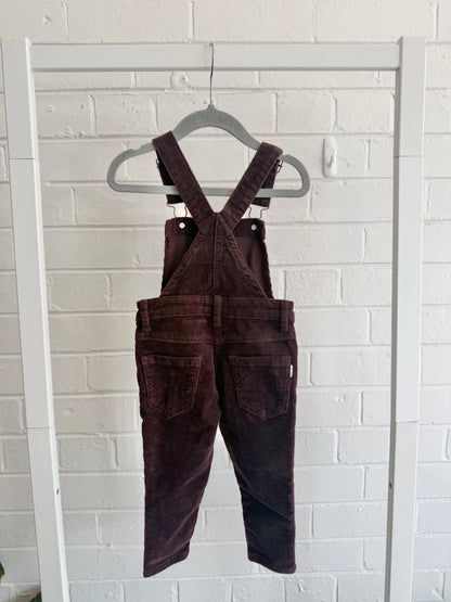 BNWT Jamie Kay Burgandy Corduroy Overalls - Size 6-12 months