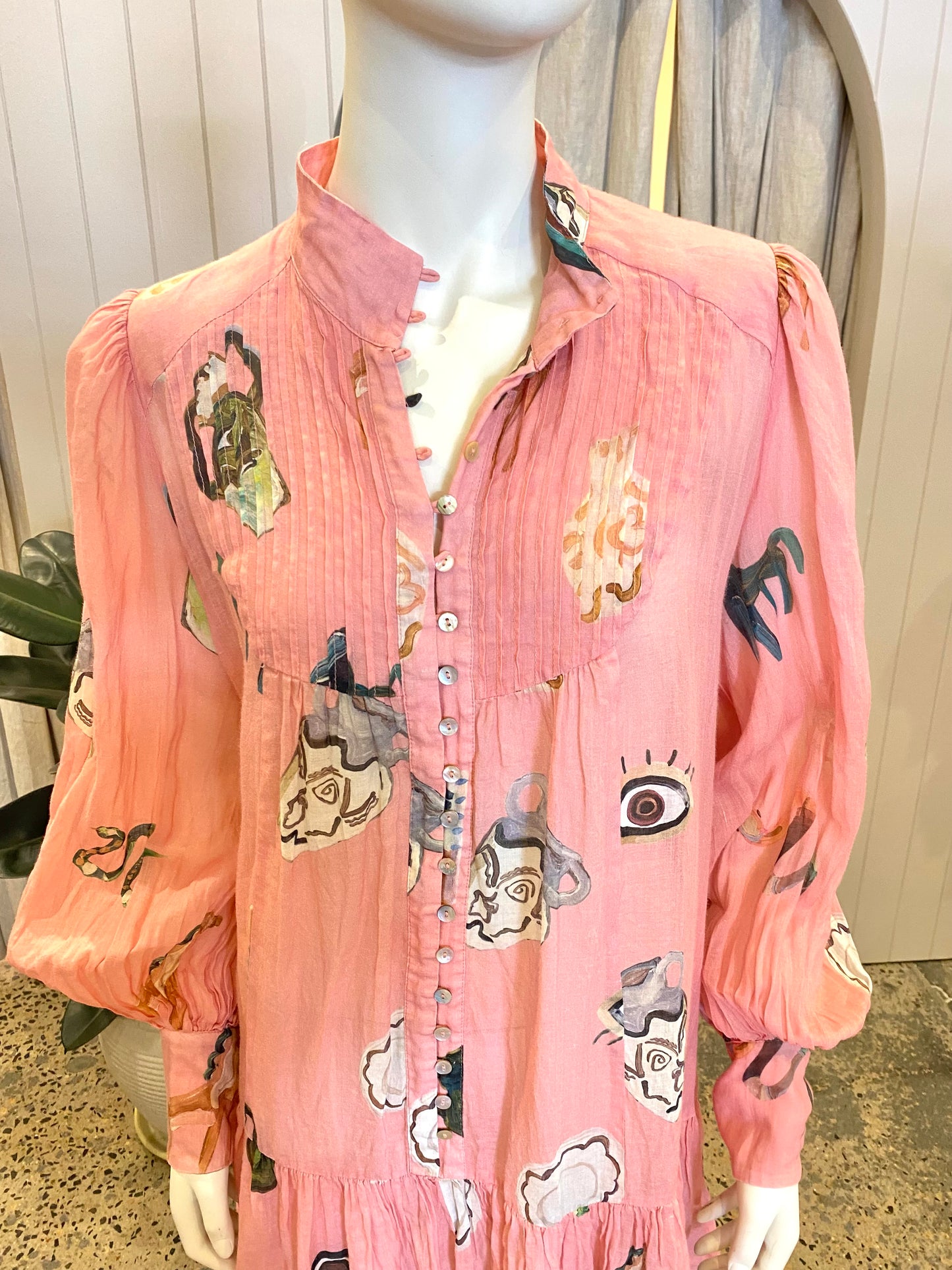 Alemais Cleo Smock Mini Dress - Size 12