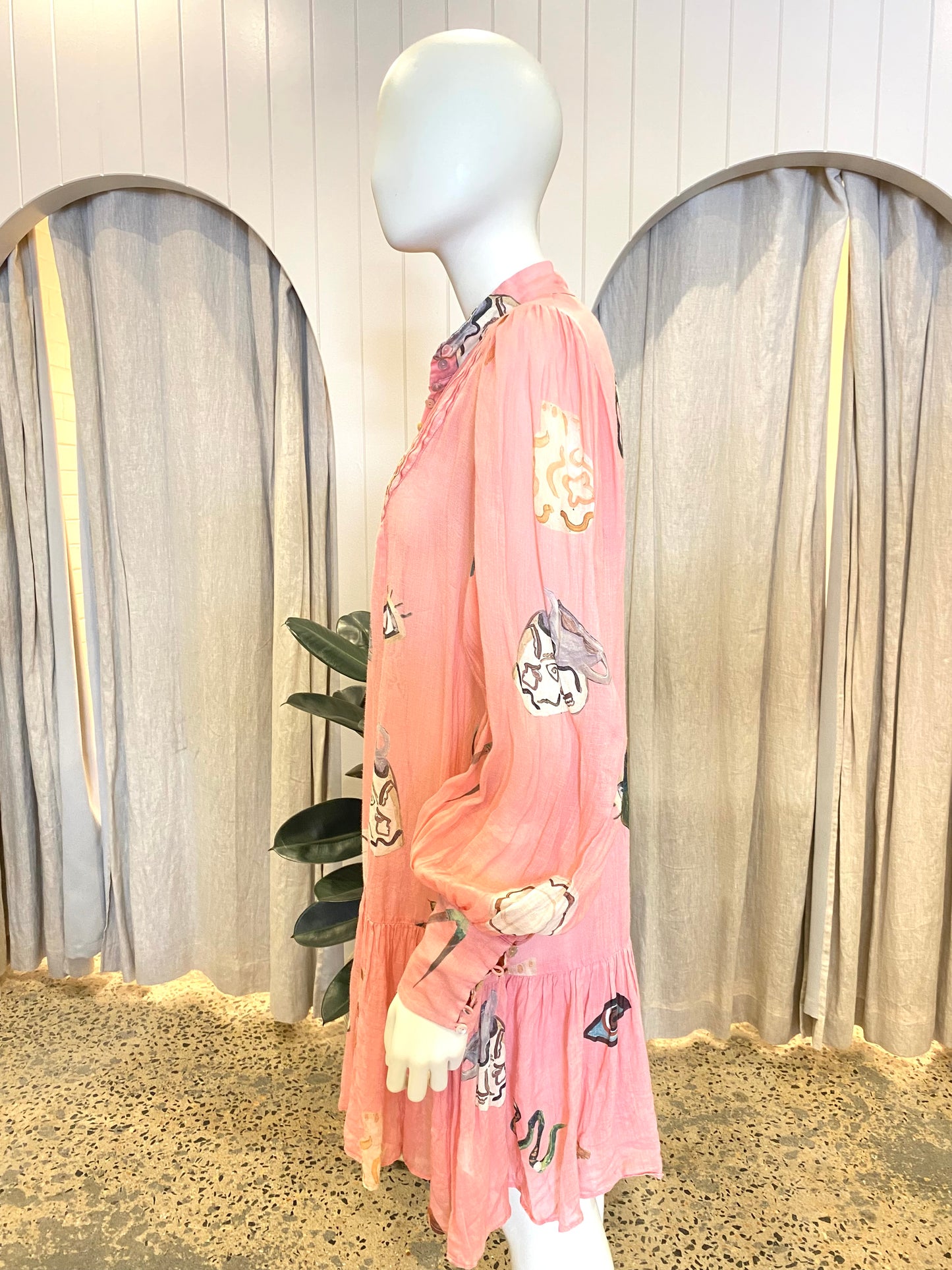 Alemais Cleo Smock Mini Dress - Size 12