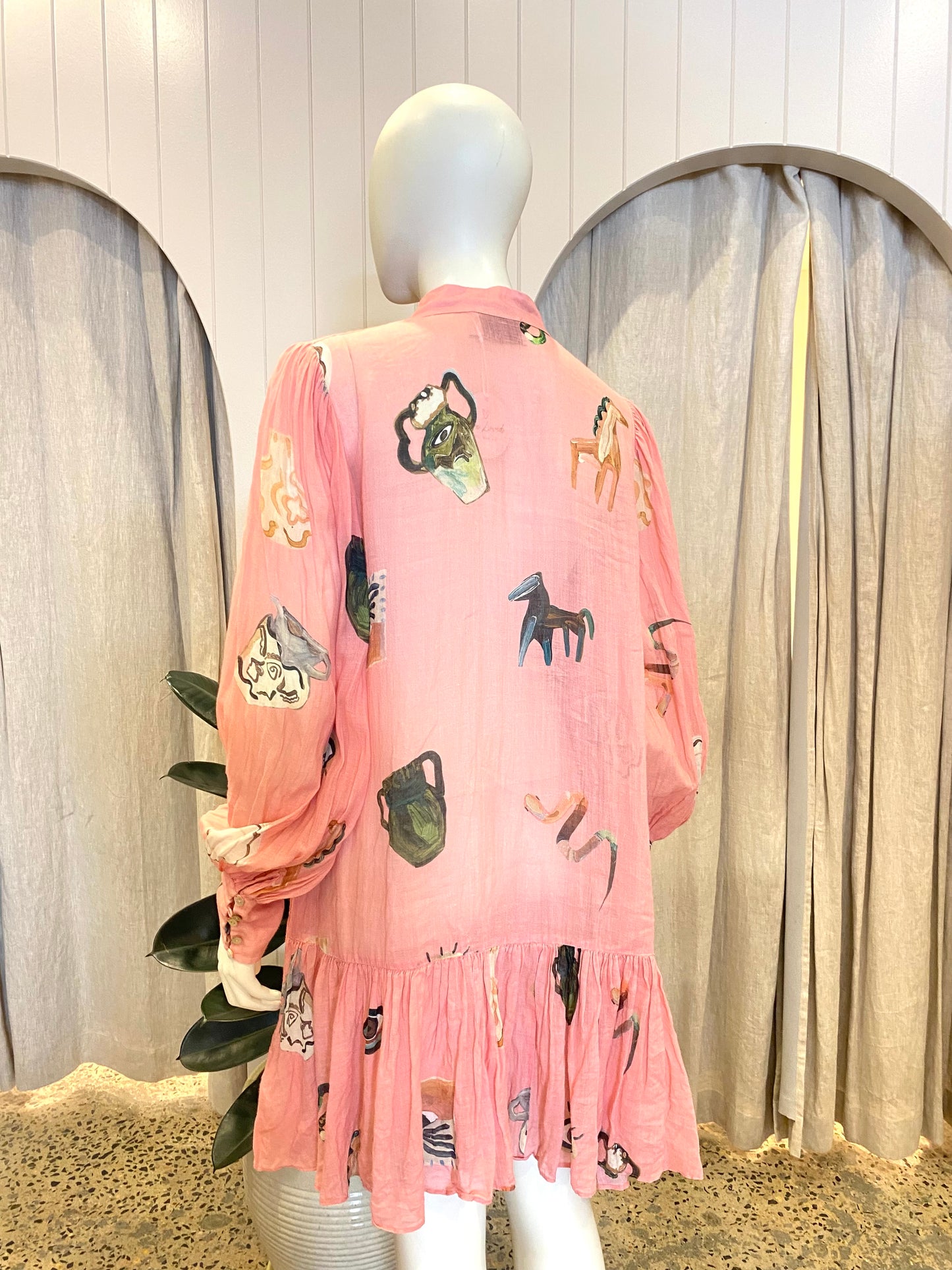 Alemais Cleo Smock Mini Dress - Size 12