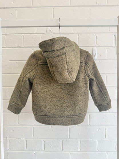 Country Road Khaki Green Zip Up Hoodie - Size 0