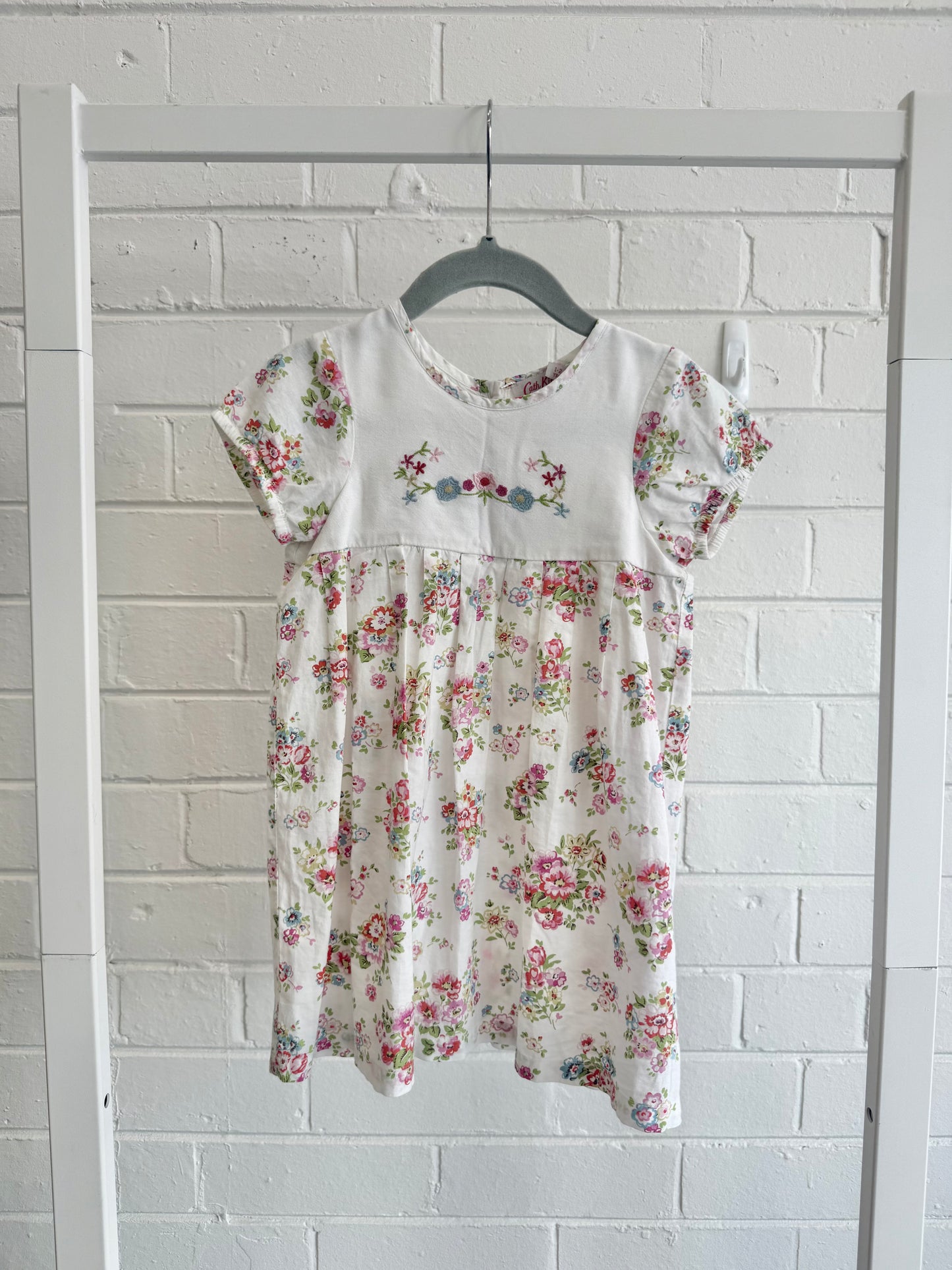 Cath Kids White Floral Dress - Size 1 - 2