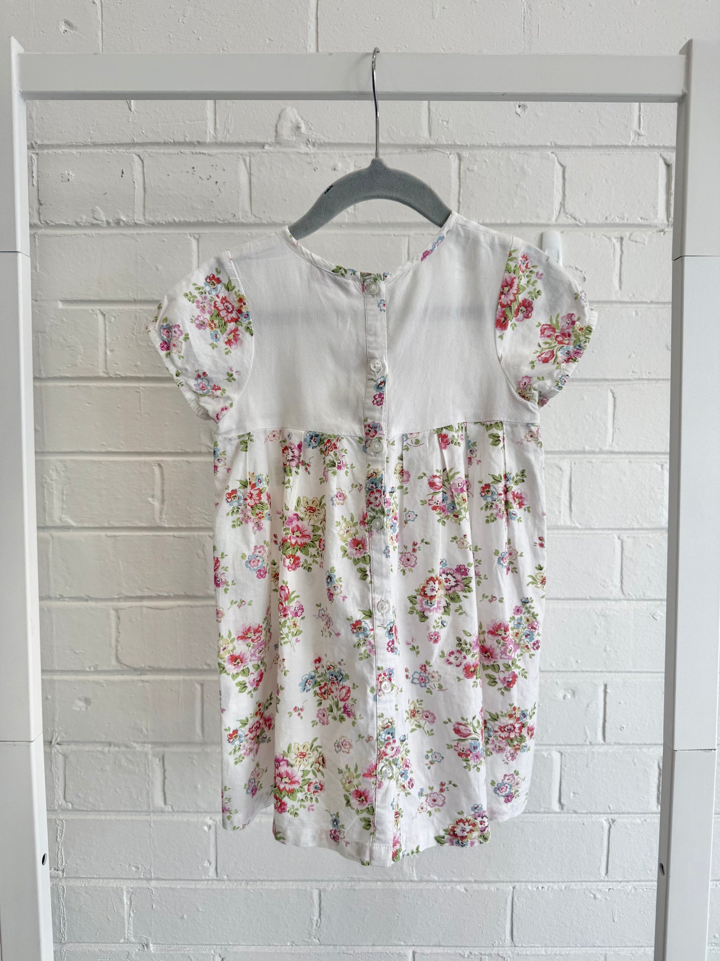 Cath Kids White Floral Dress - Size 1 - 2