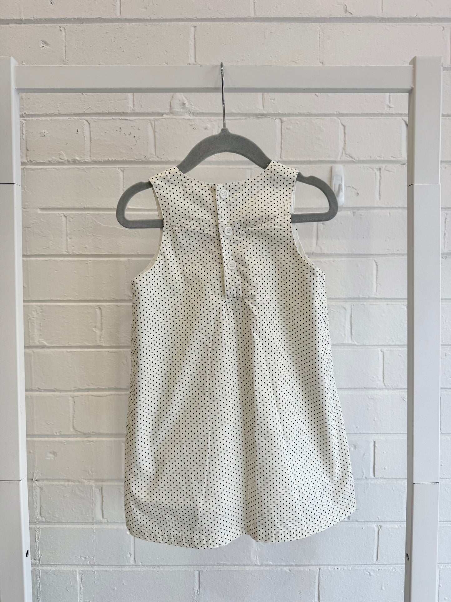 Henry White/Black Polk Dot Dress - Size 18m