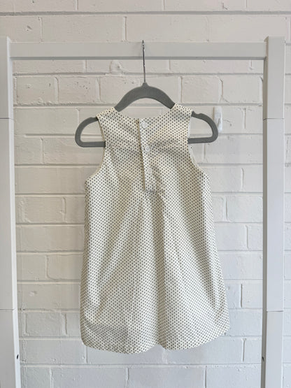 Henry White/Black Polk Dot Dress - Size 18m