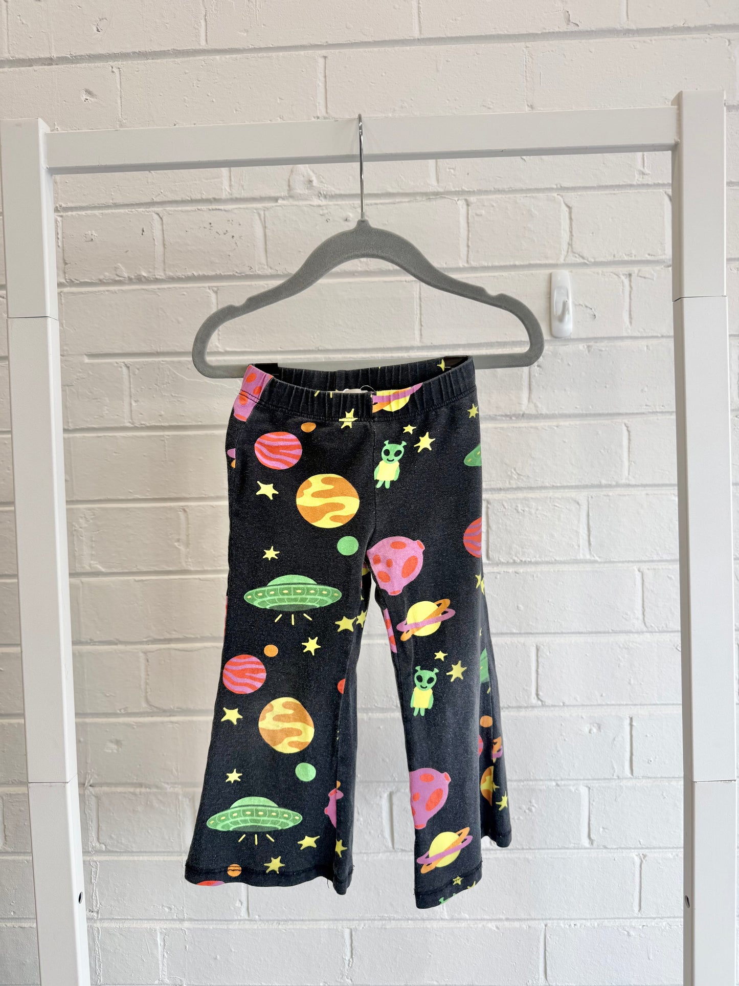 Dangerkids Black Space Flared Pants - Size 2