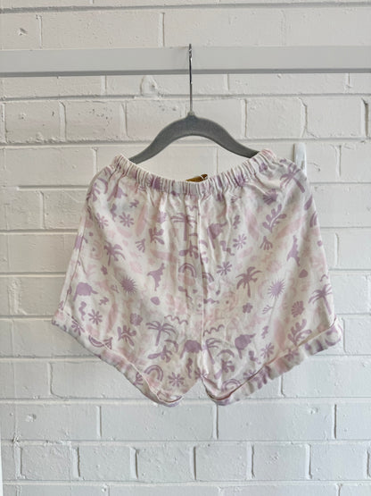 Bonnie and Harlo Purple Print Shorts - Size 6