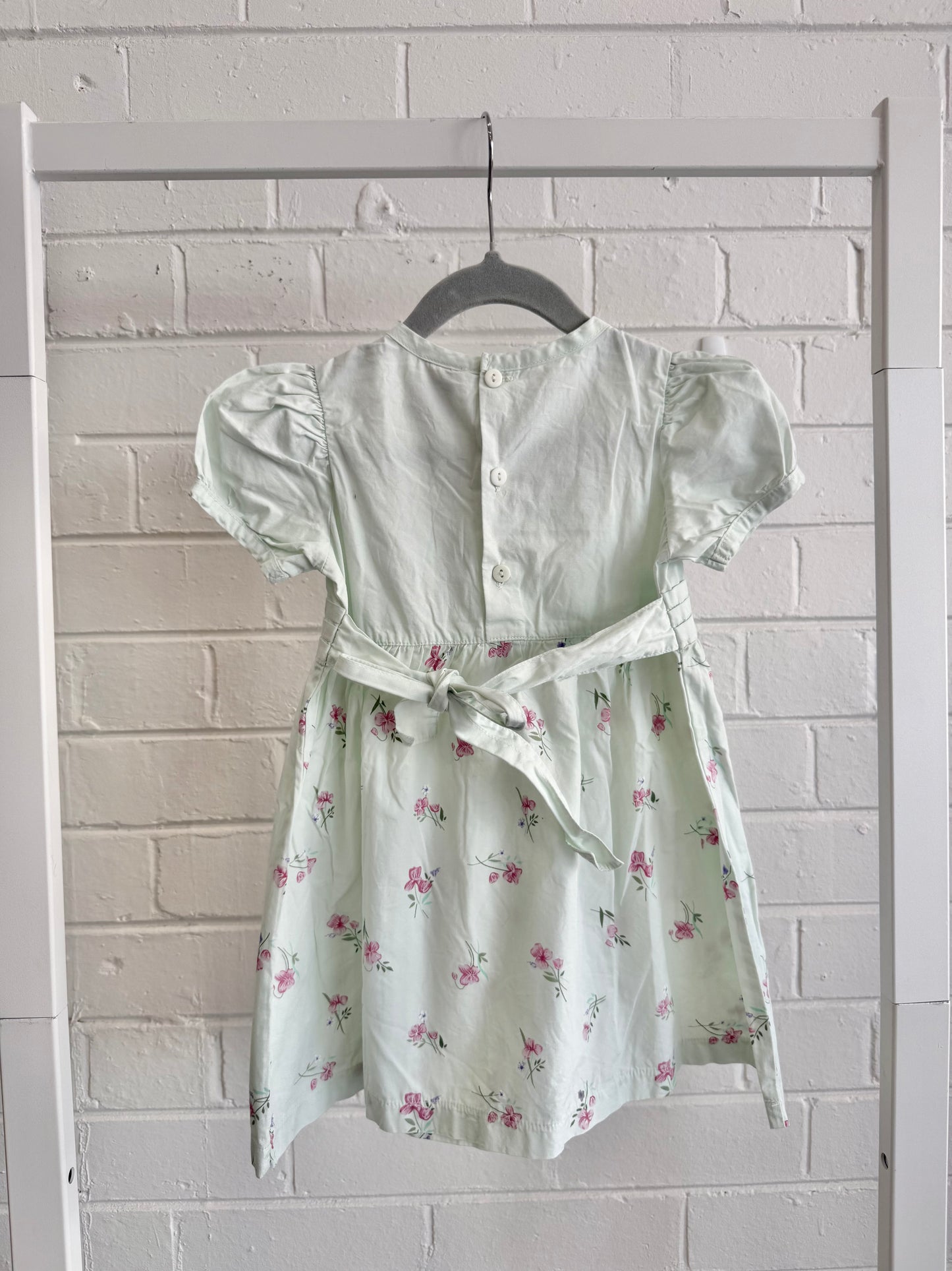 Now Mint Floral Dress - Size 2