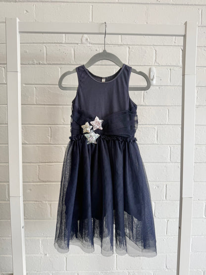 Little Princess x Cotton On Kids Navy Tulle Dress - Size 1