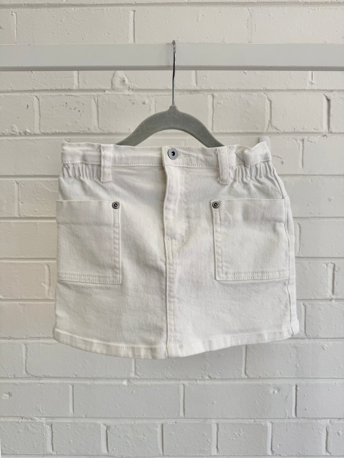 Seed White Denim Skirt - Size 7