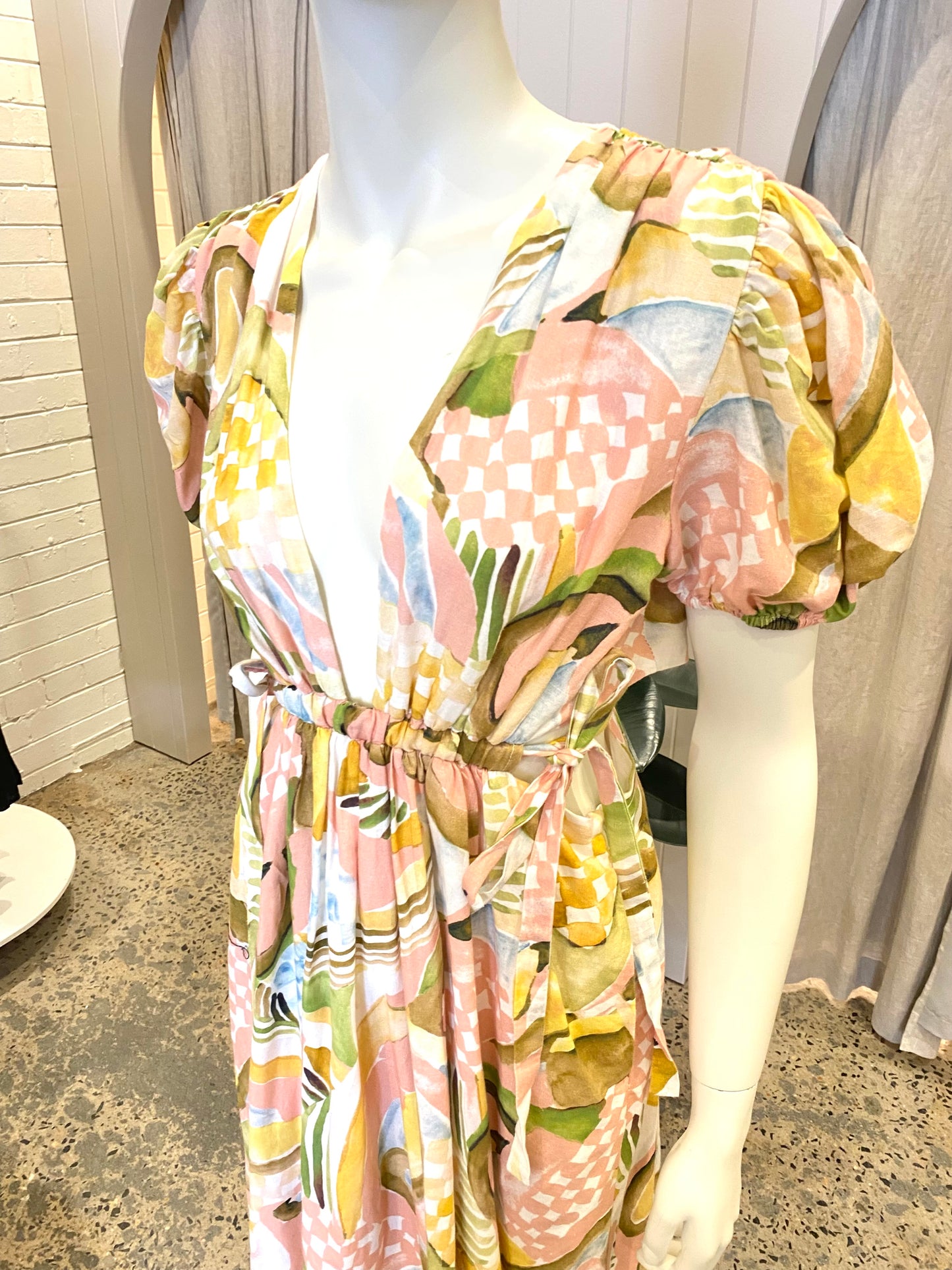 By Nicola 'Ahoy' Plunge Neckline Midi Dress - Size 10