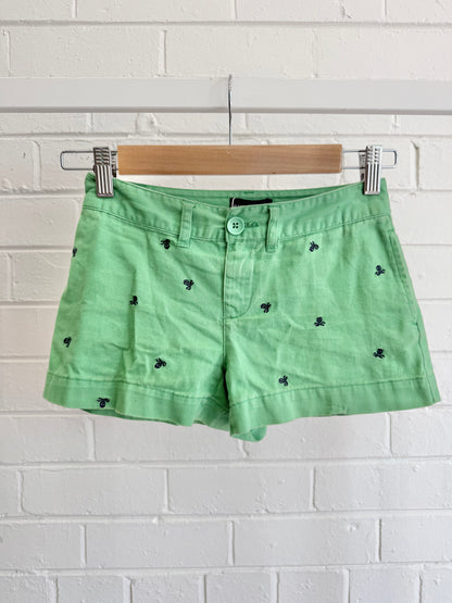 Ralph Lauren Green Skull Shorts - Size 7