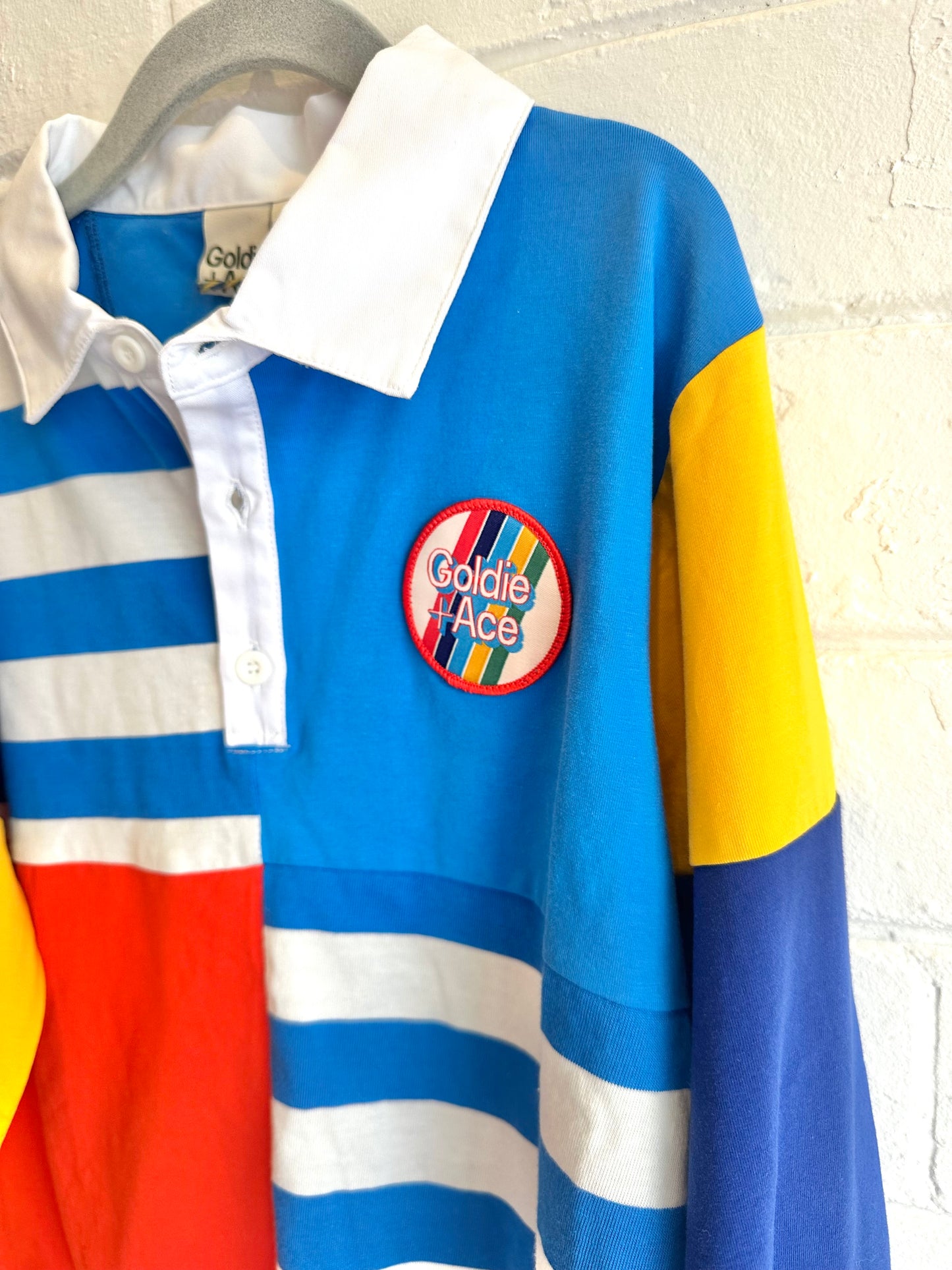 Goldie & Ace Myles Colour Block Rugby Jumper - Size 6
