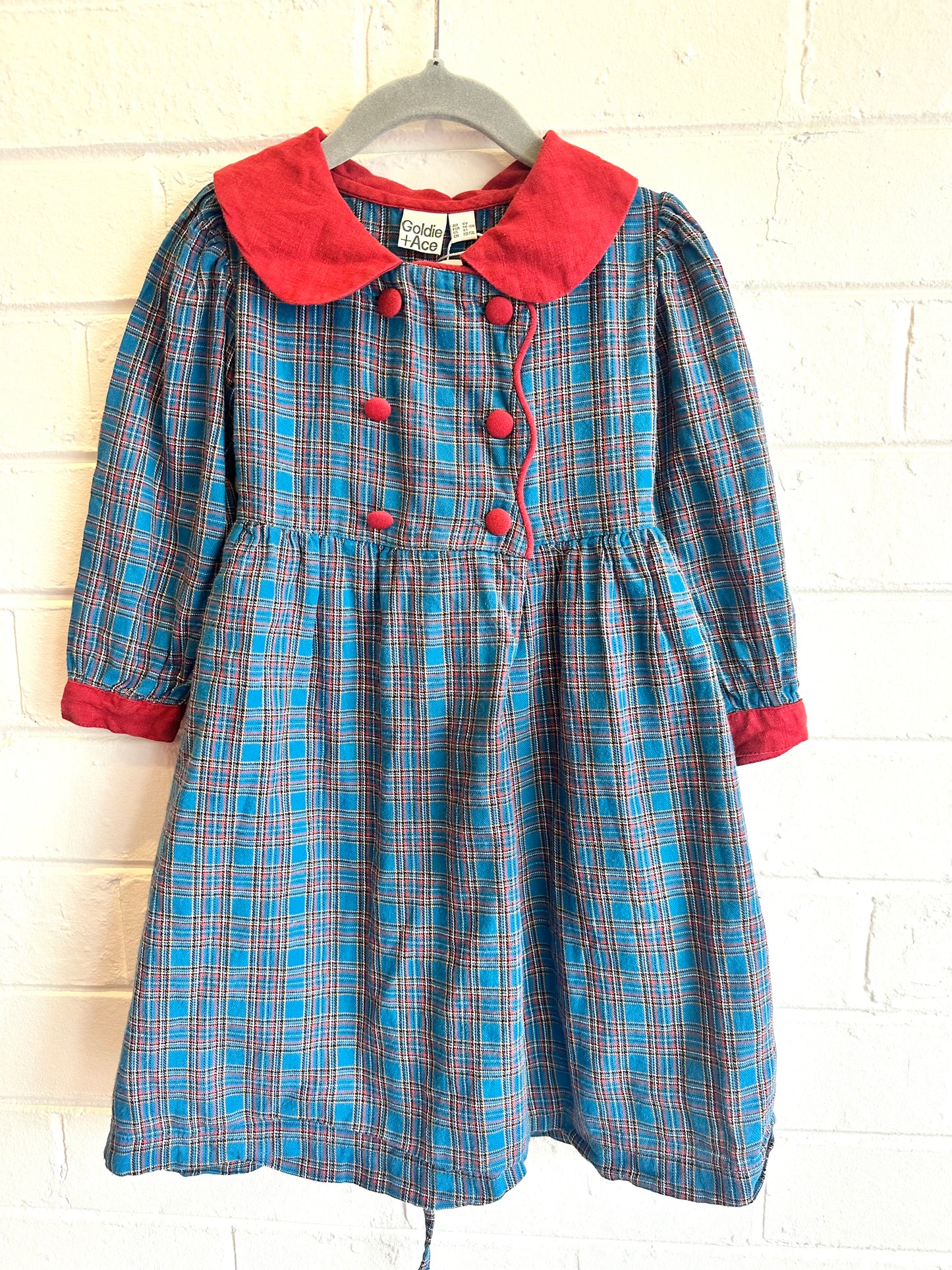 Goldie & Ace Check Smock Dress - Size 4