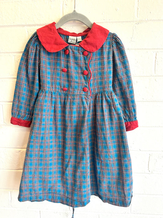 Goldie & Ace Check Smock Dress - Size 4