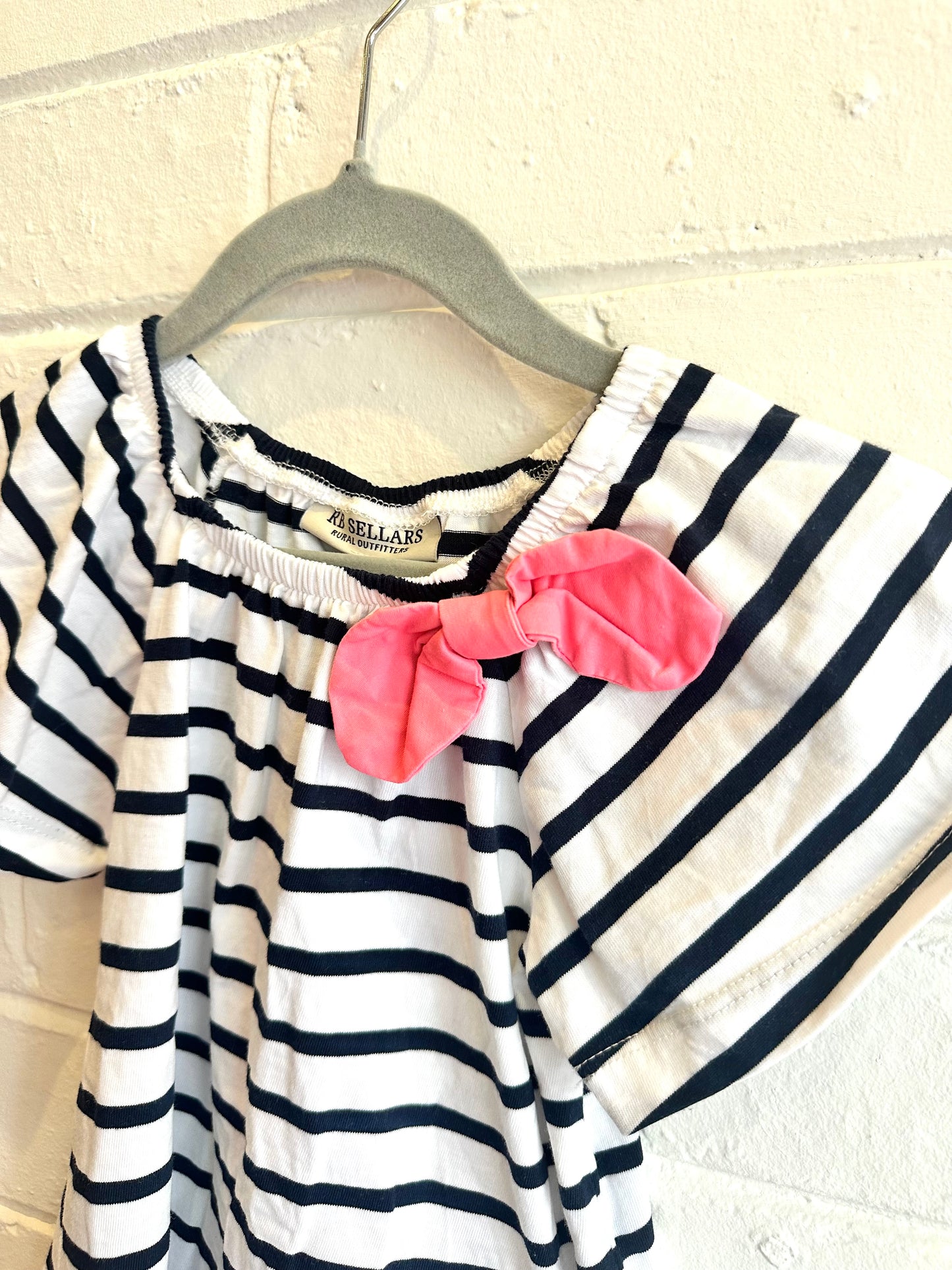 Alessandra Striped and Bow top - Size 2