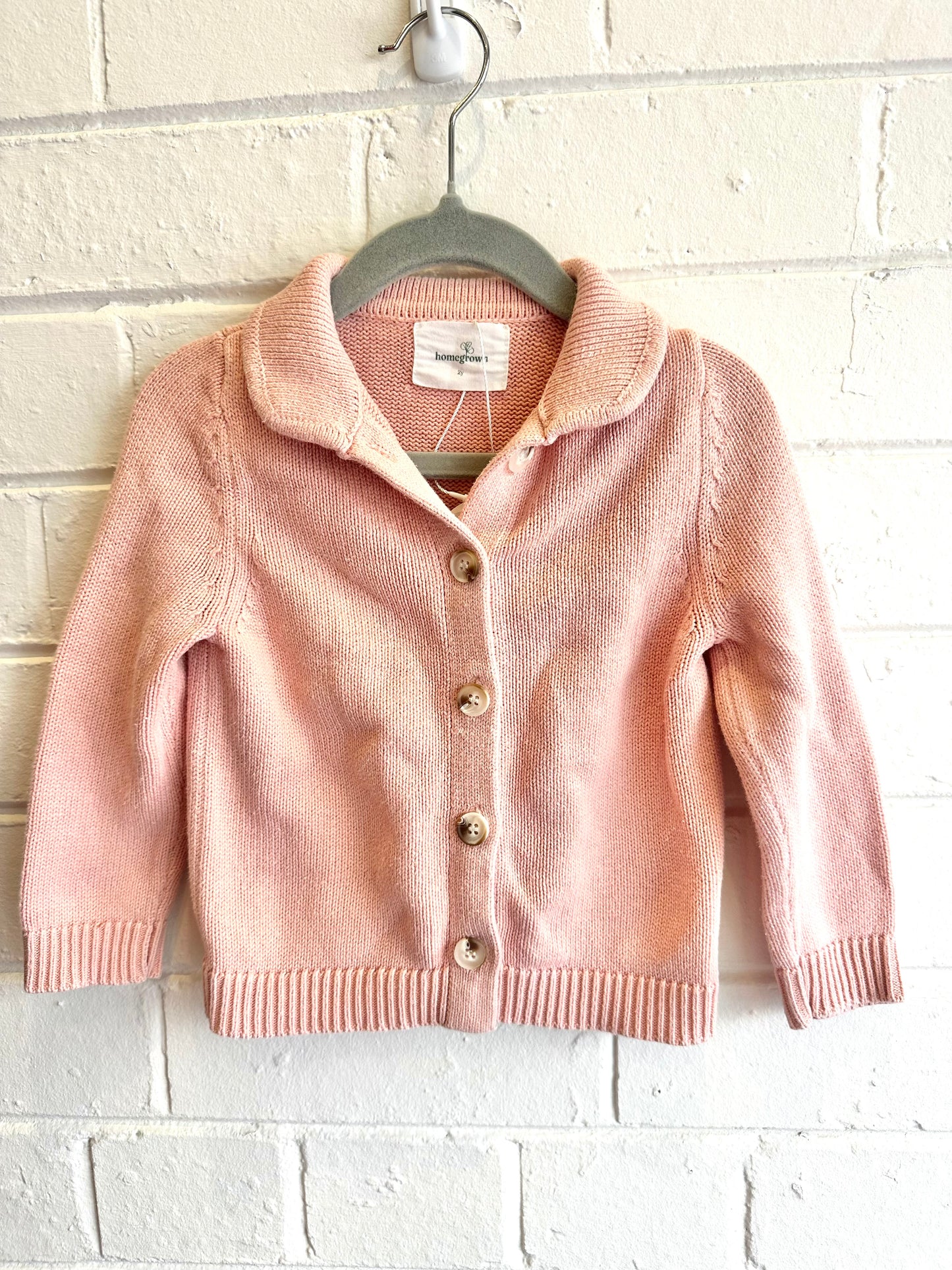 Homegrown light pink cardigan - Size 2