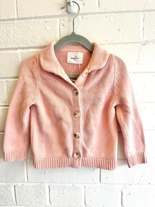 Homegrown light pink cardigan - Size 2