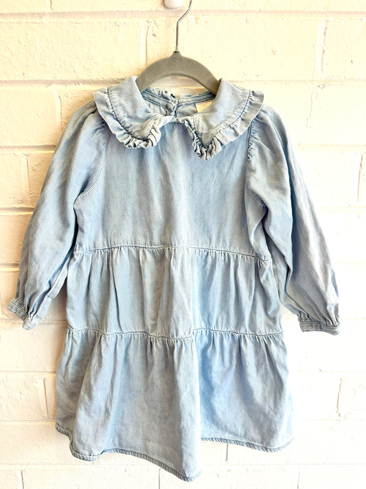 Seed Light Blue Smock Dress - Size 2