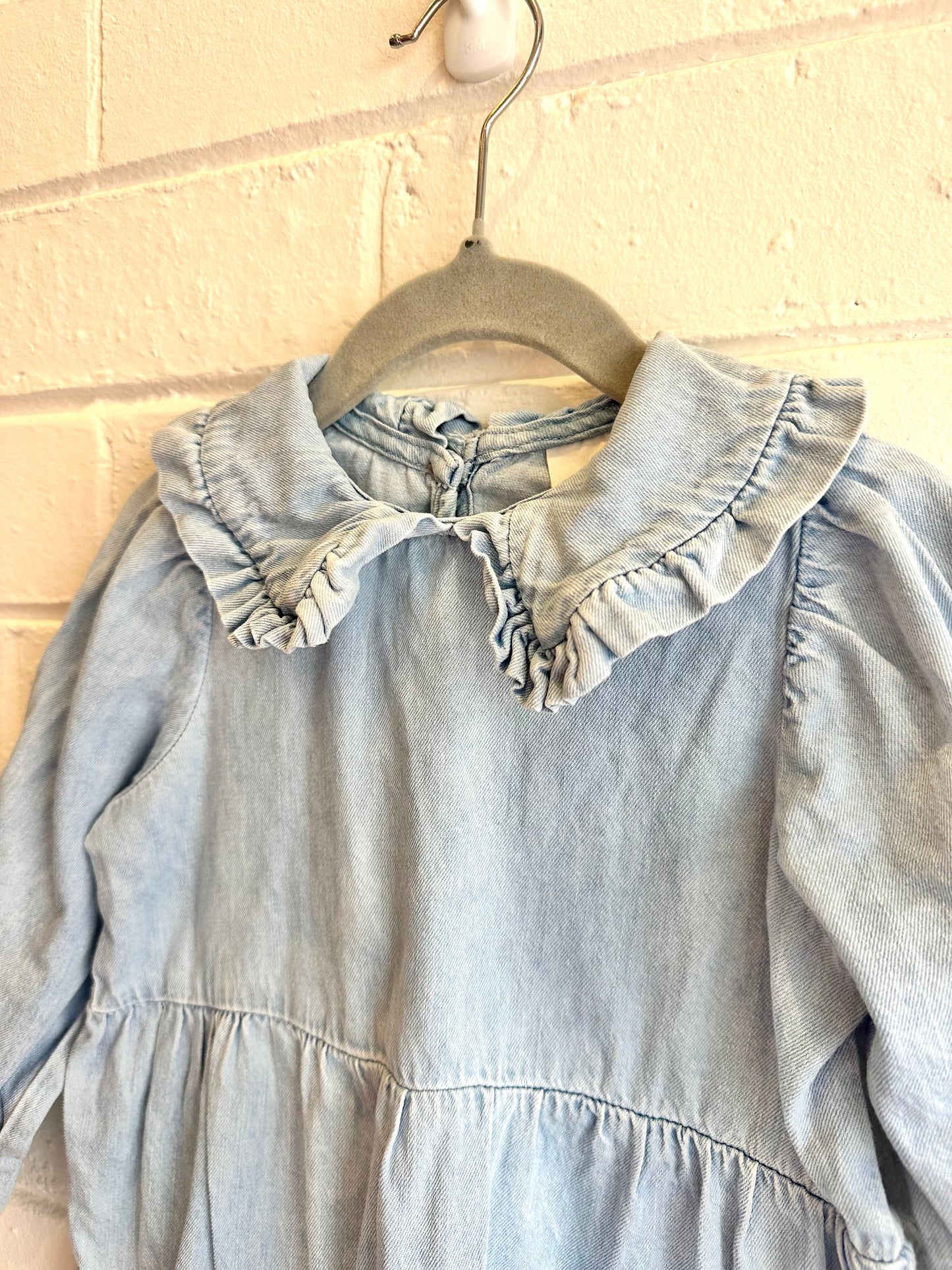 Seed Light Blue Smock Dress - Size 2