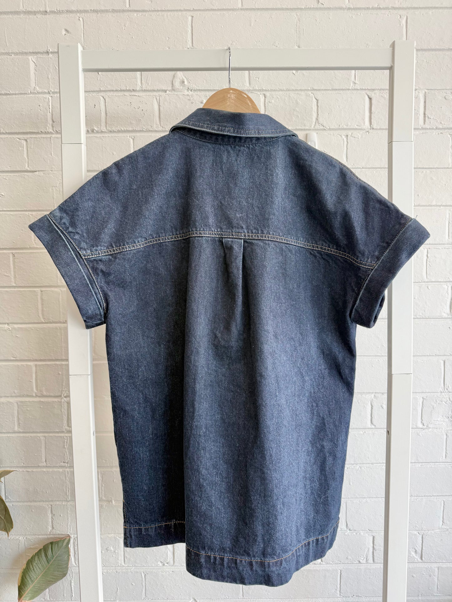 Dissh 'FELIX' Denim Skort & Shirt Set in Indigo - Size 10