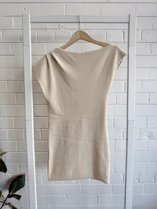 Dissh Lia Natural Sleeveless Knit Top in Natural - Size XS (8)