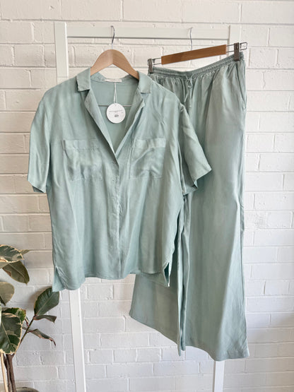 Nude lucy Lucia Cupronickel Set in Sage - Size Small (8-10)