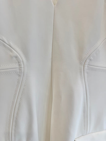 Camilla & Marc Morgan V-Neck Dress in Ivory - Size 8