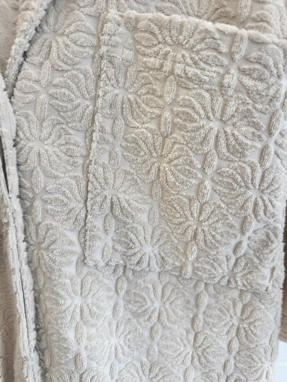 Camilla and Marc Beige Oversized Venron Terry Towelling Shirt - Size 8