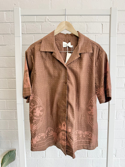 Emerson Studio Rust Reflexion Shirt and Pant Set - Size M/L (12 - 14)