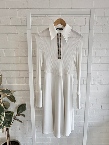 Ellery Drop Waist Dress in Ivory - Size 12