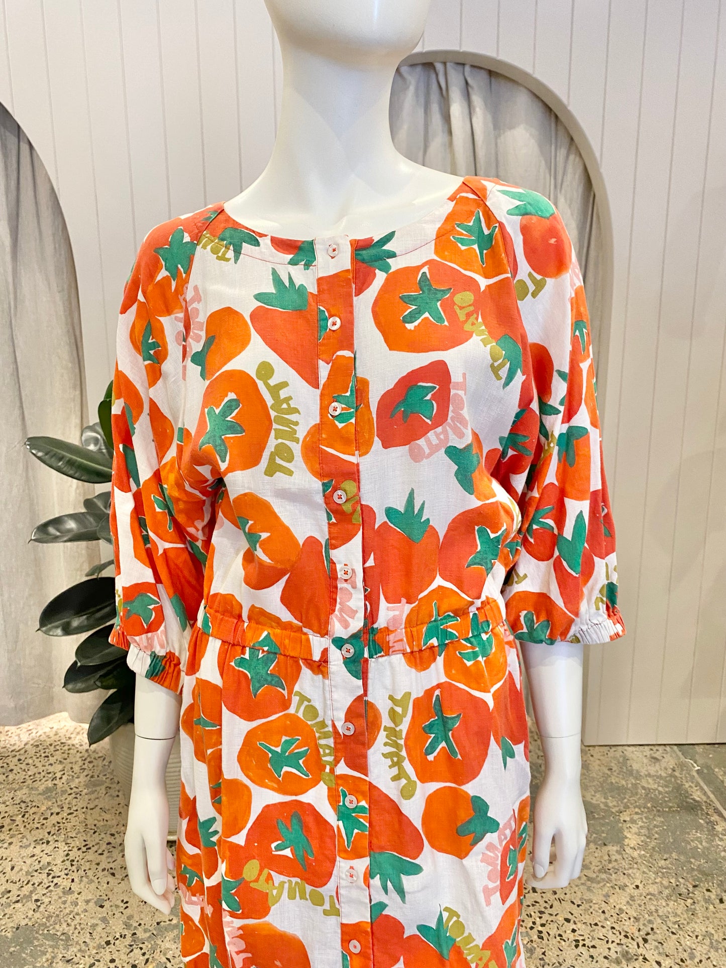 Variety Hour Tomato Midi Dress - Size XL