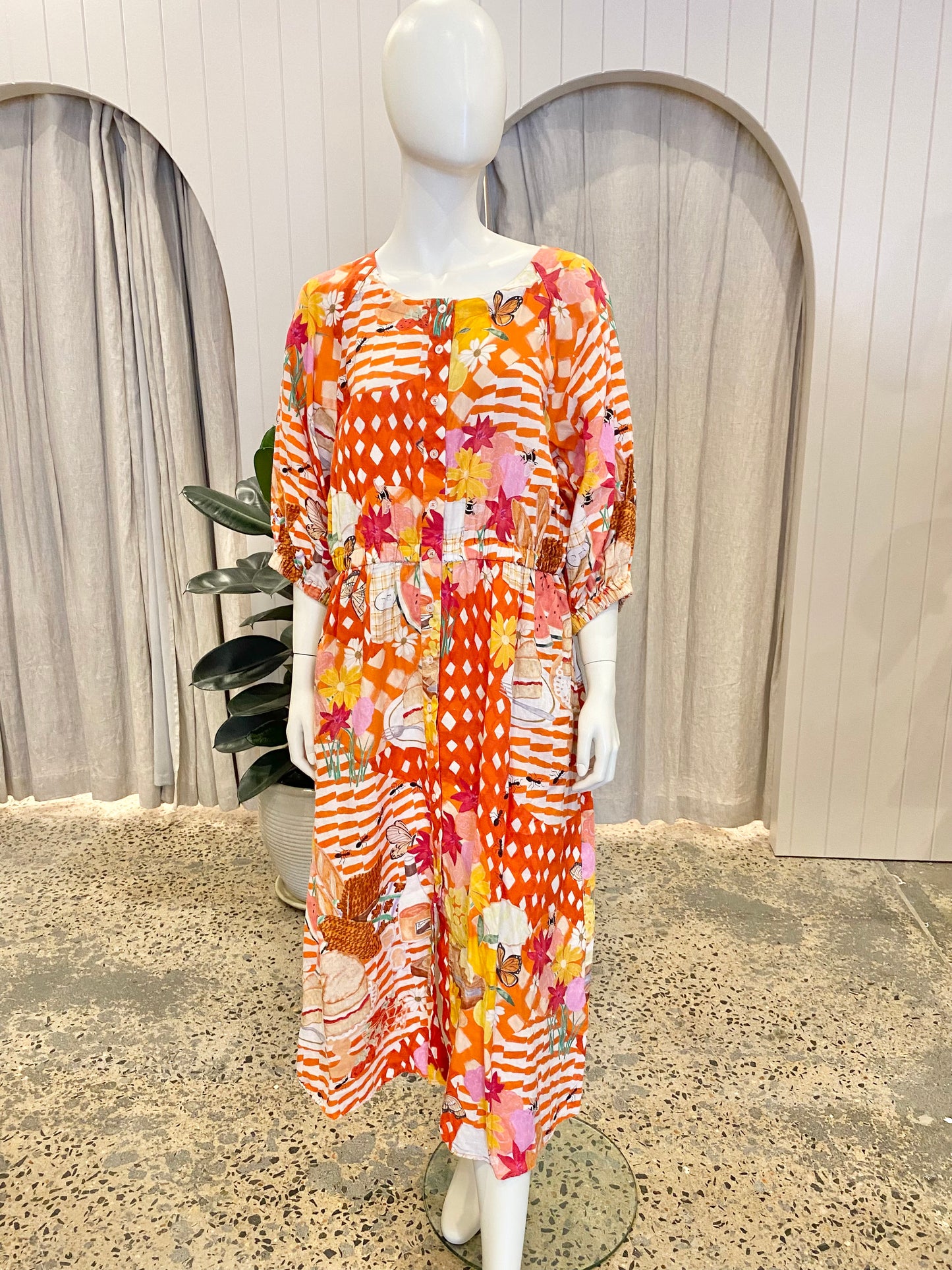 Variety Hour Picnic Time Midi Dress - Size XL