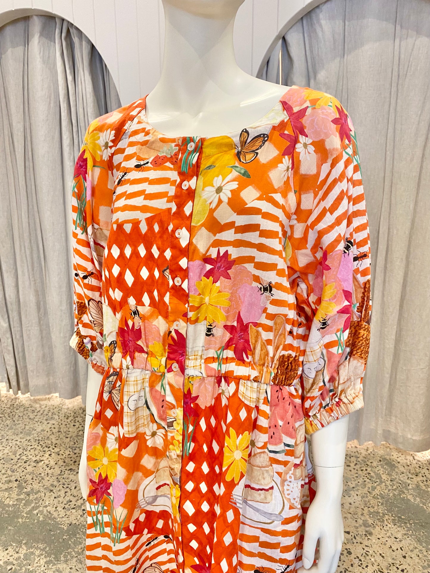 Variety Hour Picnic Time Midi Dress - Size XL