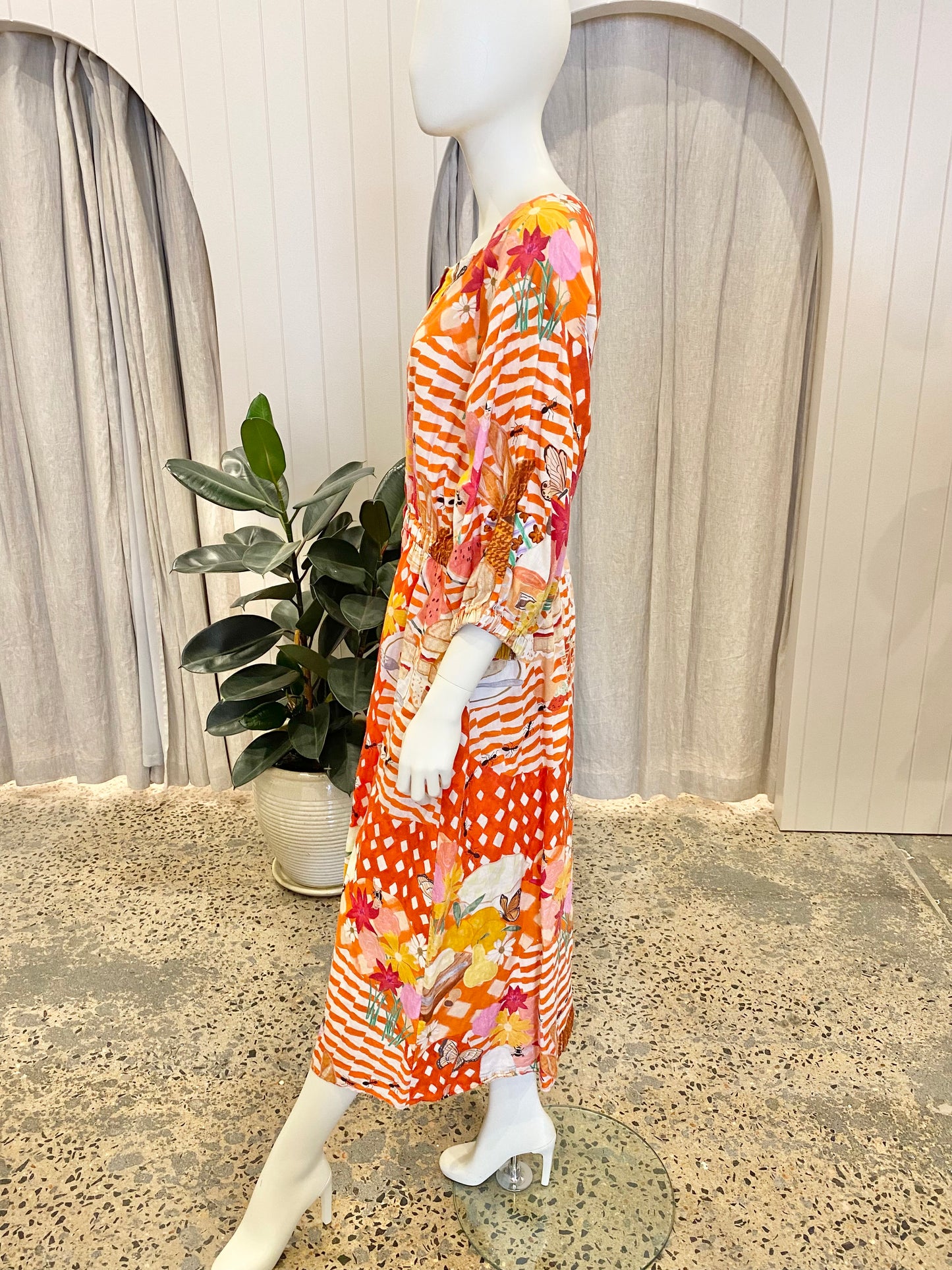 Variety Hour Picnic Time Midi Dress - Size XL