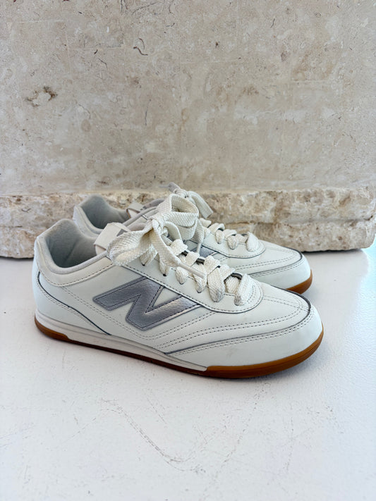 New Balance URC42 Sea Salt Silver Metalic Sneaker - Size 6.5