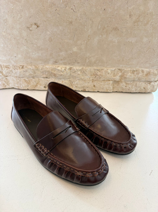 Alias Mae Brown Leather Loafers - Size 40