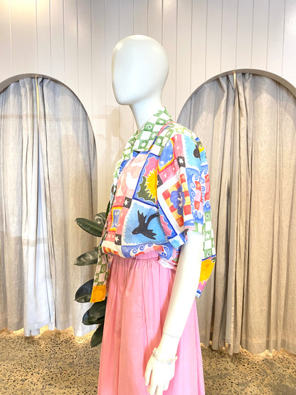 Gorman Summer Squares Shirt - Size 14