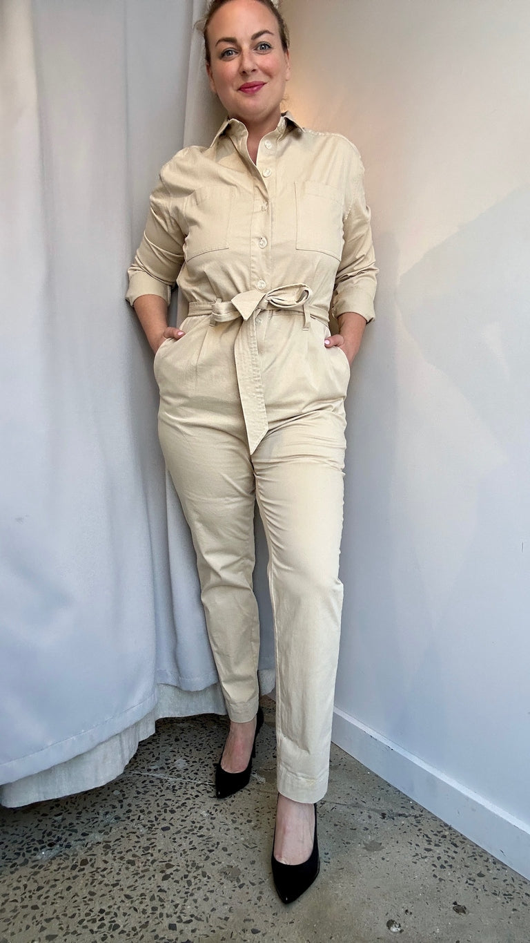 JAG Cream jumpsuit - Size 12